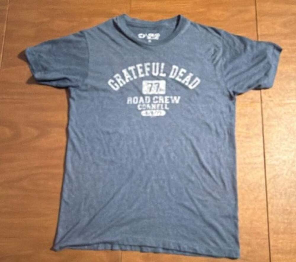 Liquid Blue Grateful Dead Road Crew Cornell T-Shirt Size M Heather Blue